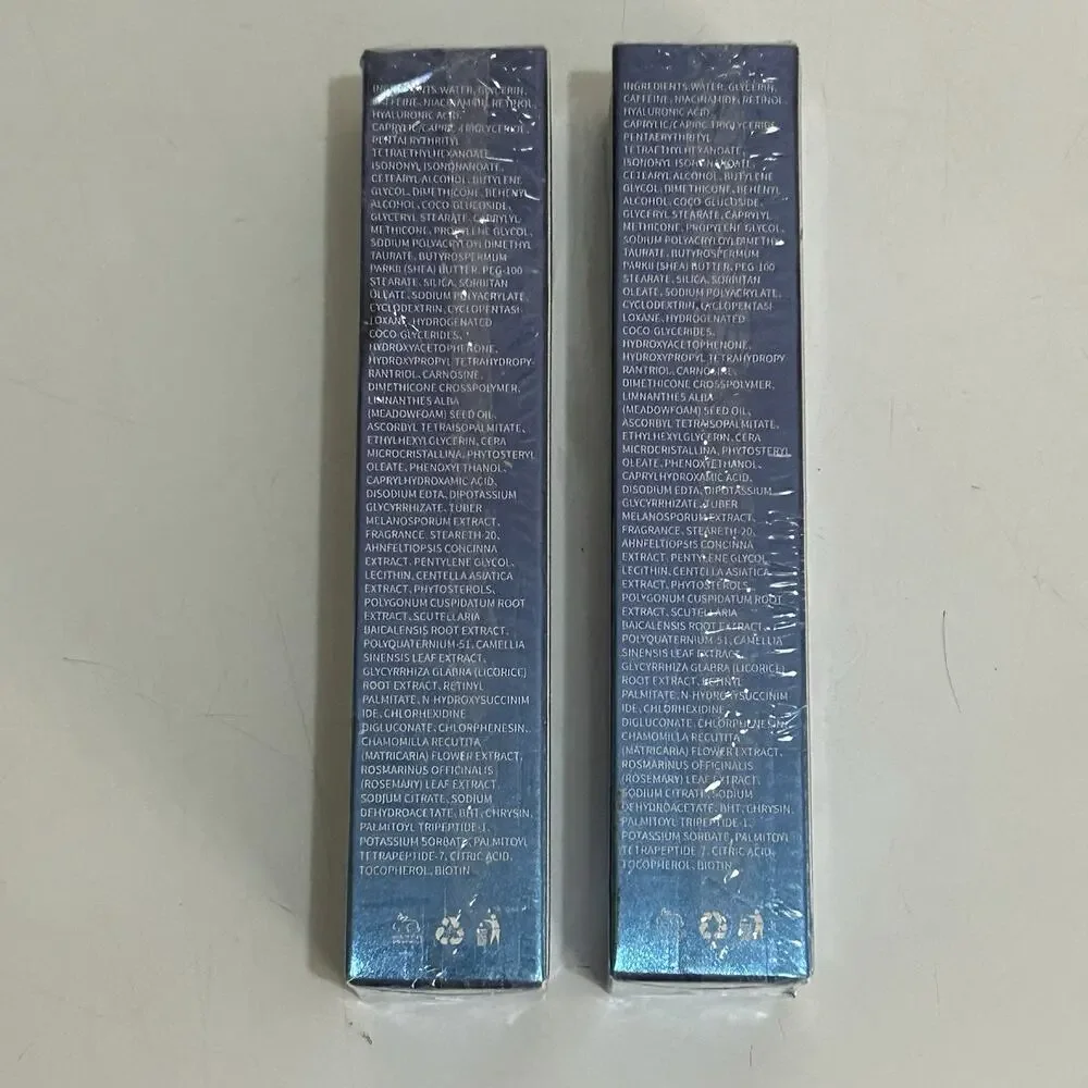 2 Pack Poeroes Eye Serum 8% Caffeine, 8% Retinol, Peptides, EXP: 09/2028
